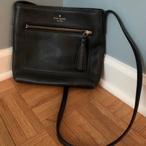 Kate Spade Chester Street Black Pebbled Crossbody